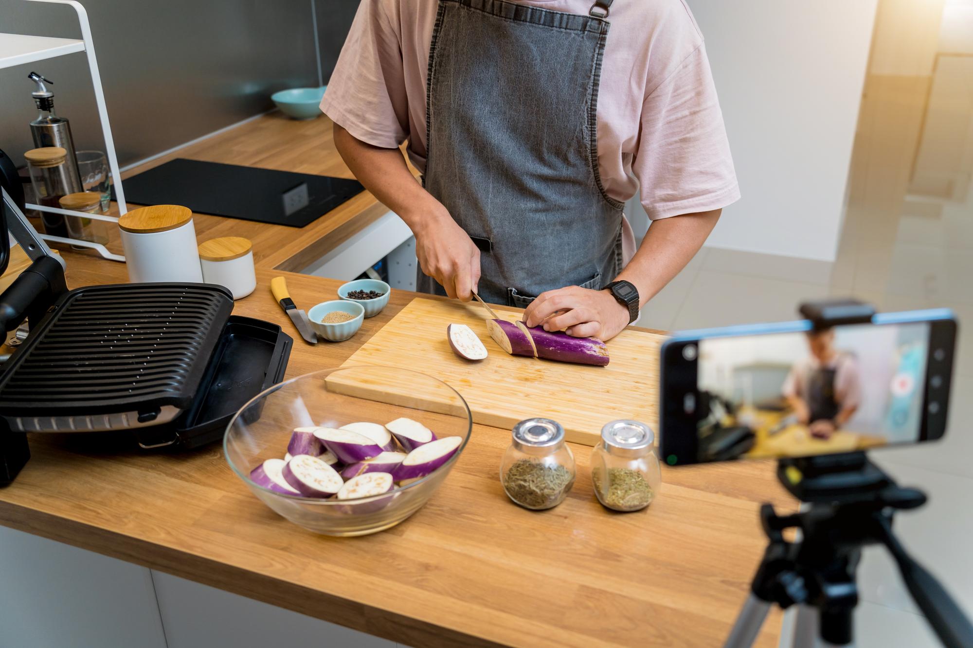 Set didattico per lezioni di cucina online